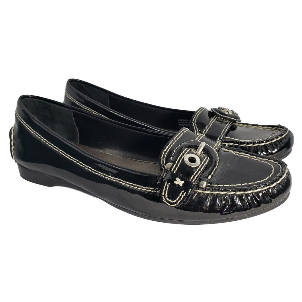 Franco Sarto Size 8 Patent Leather Loafers